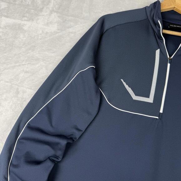 Galvin Green 1/4 Zip Men's XL Black Insula Technology Golf Performance Pullover - Picture 8 of 9